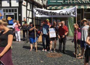 Der Kreistagsaabgeordnte auf der FFF Demo in Fritzlar