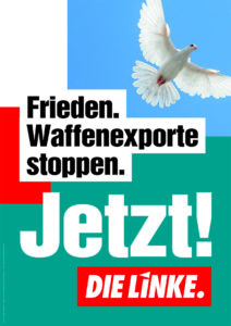 Frieden. Waffenexporte stoppen.