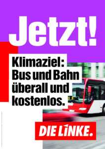 Klimaziel: Bus und Bahn überall und kostenlos