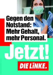 Gegen den Notstand: Mehr Gehalt, mehr Personal.