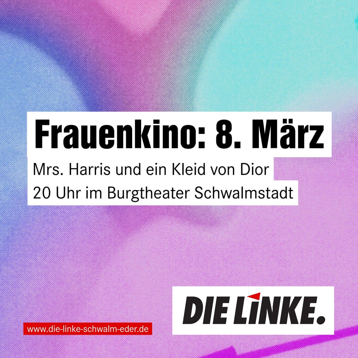 Frauenkino 2023: 8. März 20 Uhr im Burgtheater Schwalmstadt