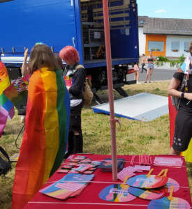 Die Linke Infostand beim CSD Fritzlar