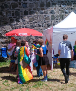 Die Linke Infostand beim CSD Fritzlar