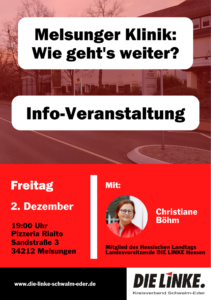 2. Dezember 19:00 Uhr, Sandstr. 3 in Melsungen (Pizzeria Rialto)