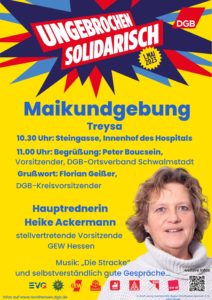 1. Mai ab 10 Uhr Innenhof des Hospitals in Treysa (Steingasse)