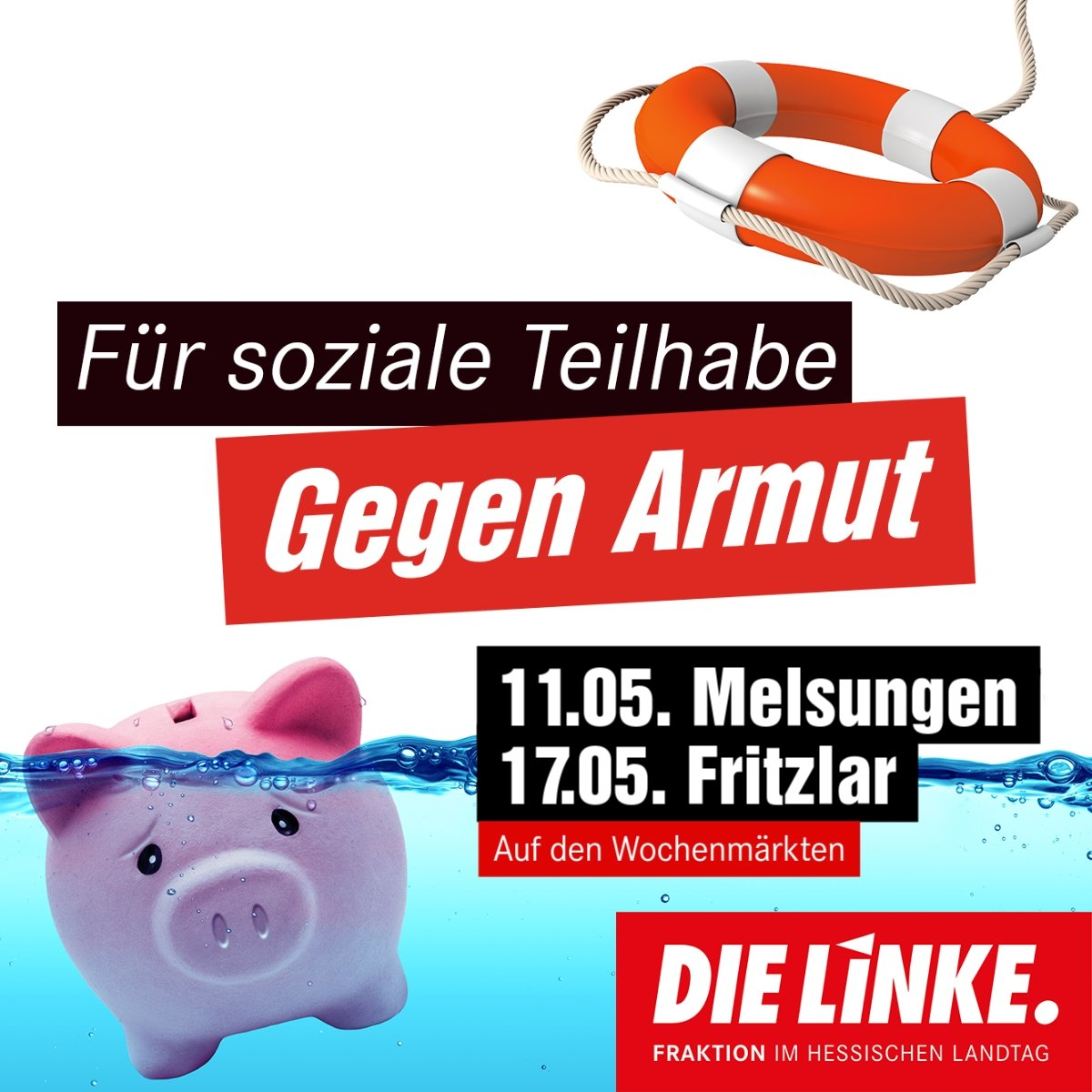 11.5. Wochenmarkt Melsungen, 17.05. Wochenmarkt Fritzlar