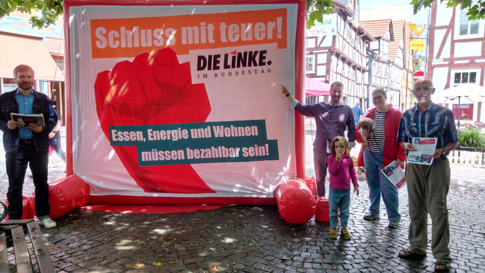 Infostand Melsungen - Schluss mit teuer!