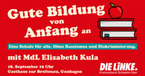 Bildung: 18.9.23 um 19 Uhr in Guxhagen