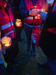 Lichtermeer für Demokratie und Menschenrechte