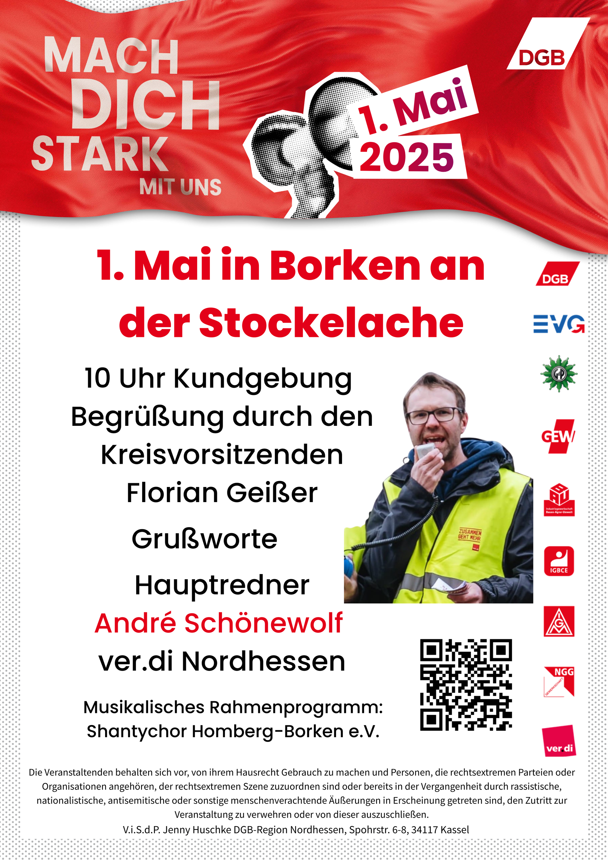 1. Mai 2025 10 Uhr Borken Stockelache