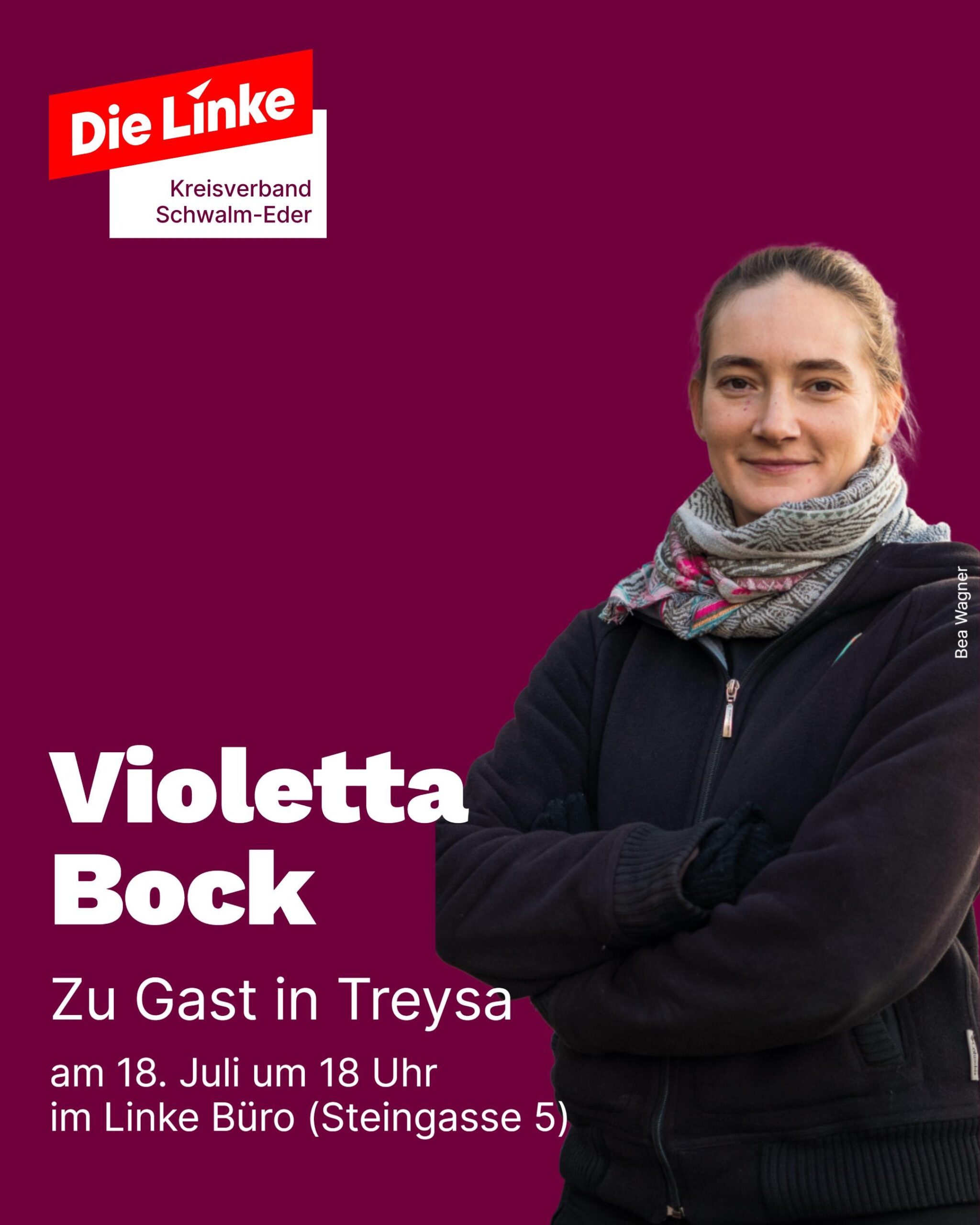 18. Juli 18 Uhr Meet&Greet mit Violetta Bock